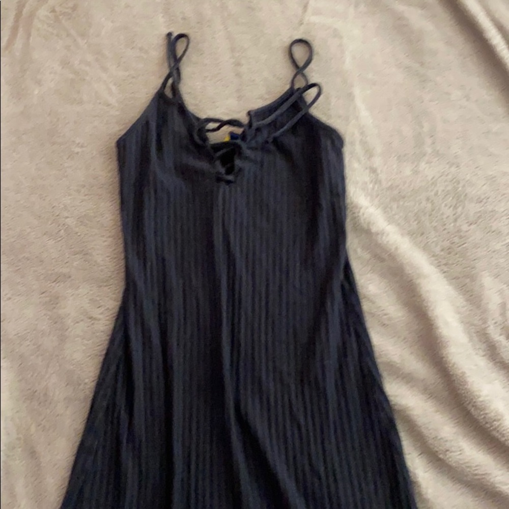 Long lace up dress
